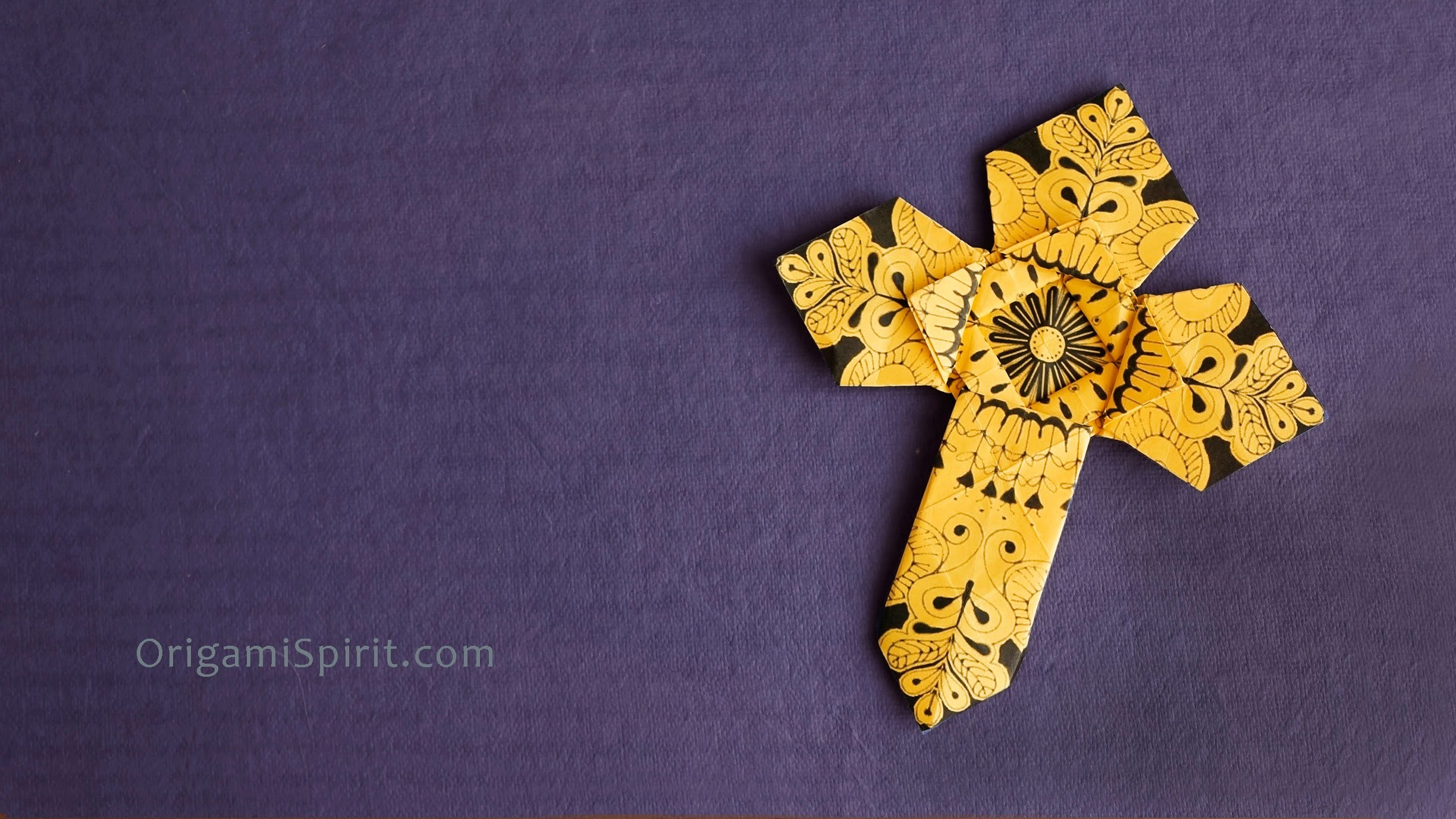 Origami Cross - Version 2 : : Cruz de papel 2, My Crafts and DIY Projects