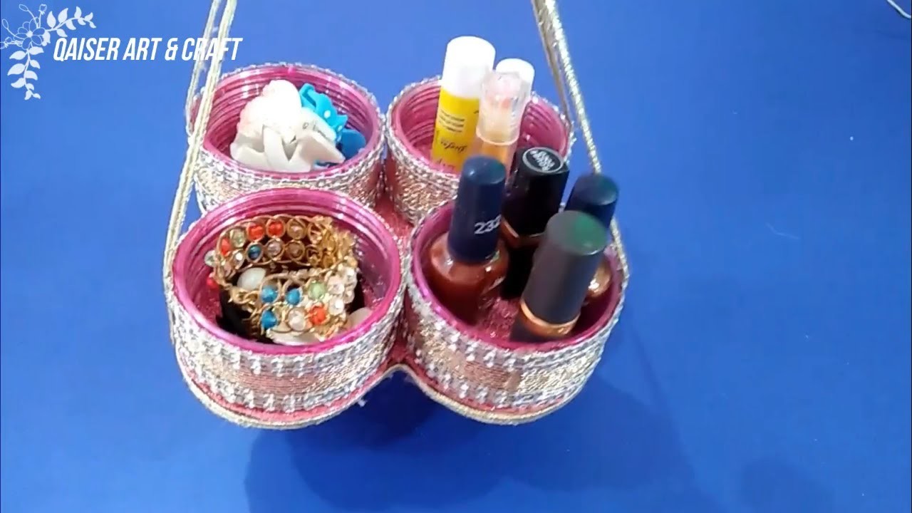 How To Reuse Old Bangles At Home I Best Out Of Waste Craft Idea