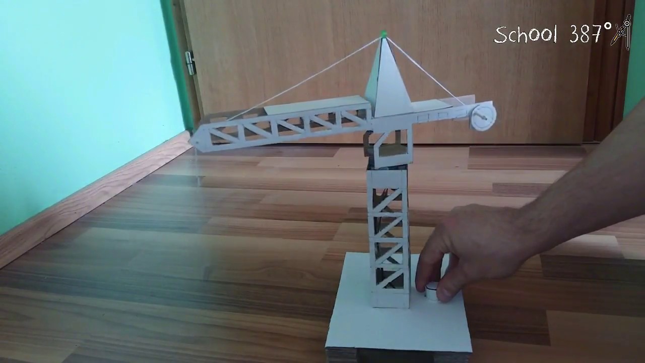 How To Make Crane From Cardboard