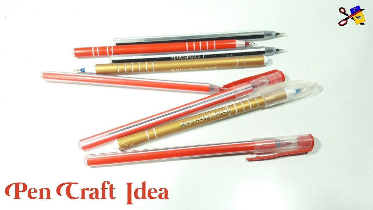 Best Out Of Waste Pen And Pen Cap Craft Reuse Waste Pen Cap Waste Pen