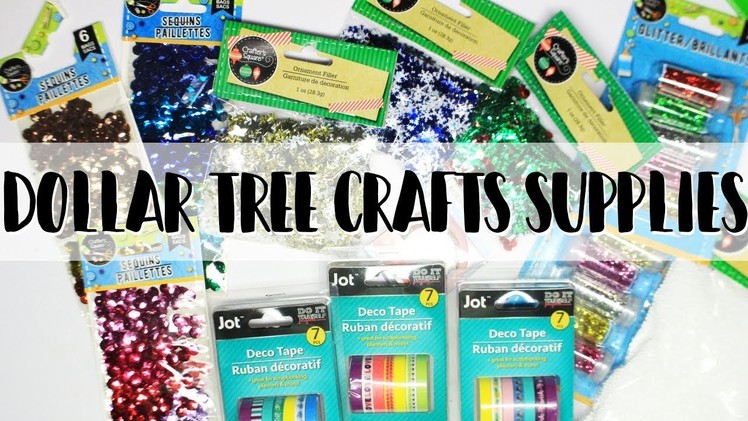 Dollar Tree Crafts Supplies Haul CHRISTMAS ITEMS!