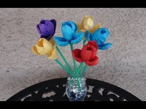 DIY: Tissue Paper Tulips