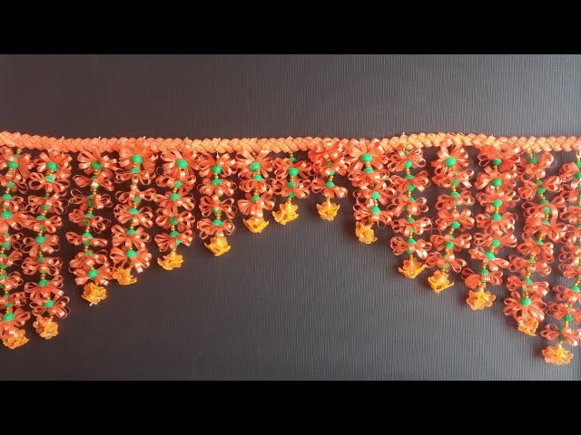 HOW TO MAKE BEAUTIFUL JHALAR FOR DOOR DECORATION I DIY DOOR HANGING