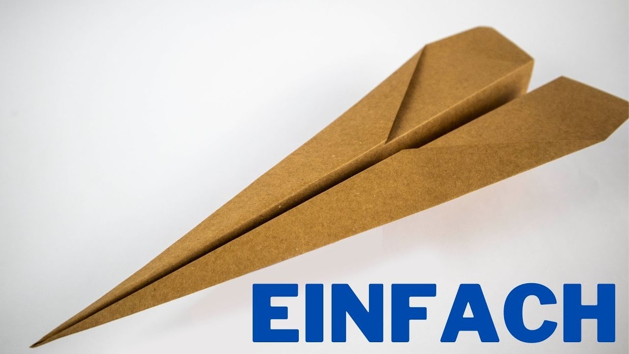 Wie Macht Man Den Einfachsten Papierflieger JET