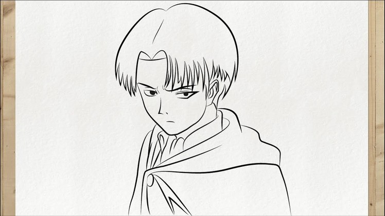 Come disegnare LEVI ACKERMAN (Attack on Titan Disegni Facili) Disegni facile e facilissimi