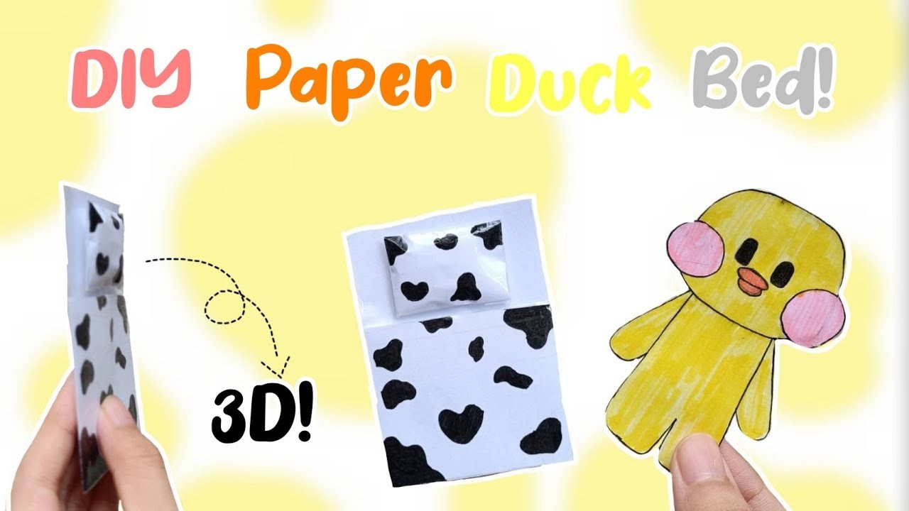 How To Make A Diy D Paper Duck Bed Paper Duck Diy