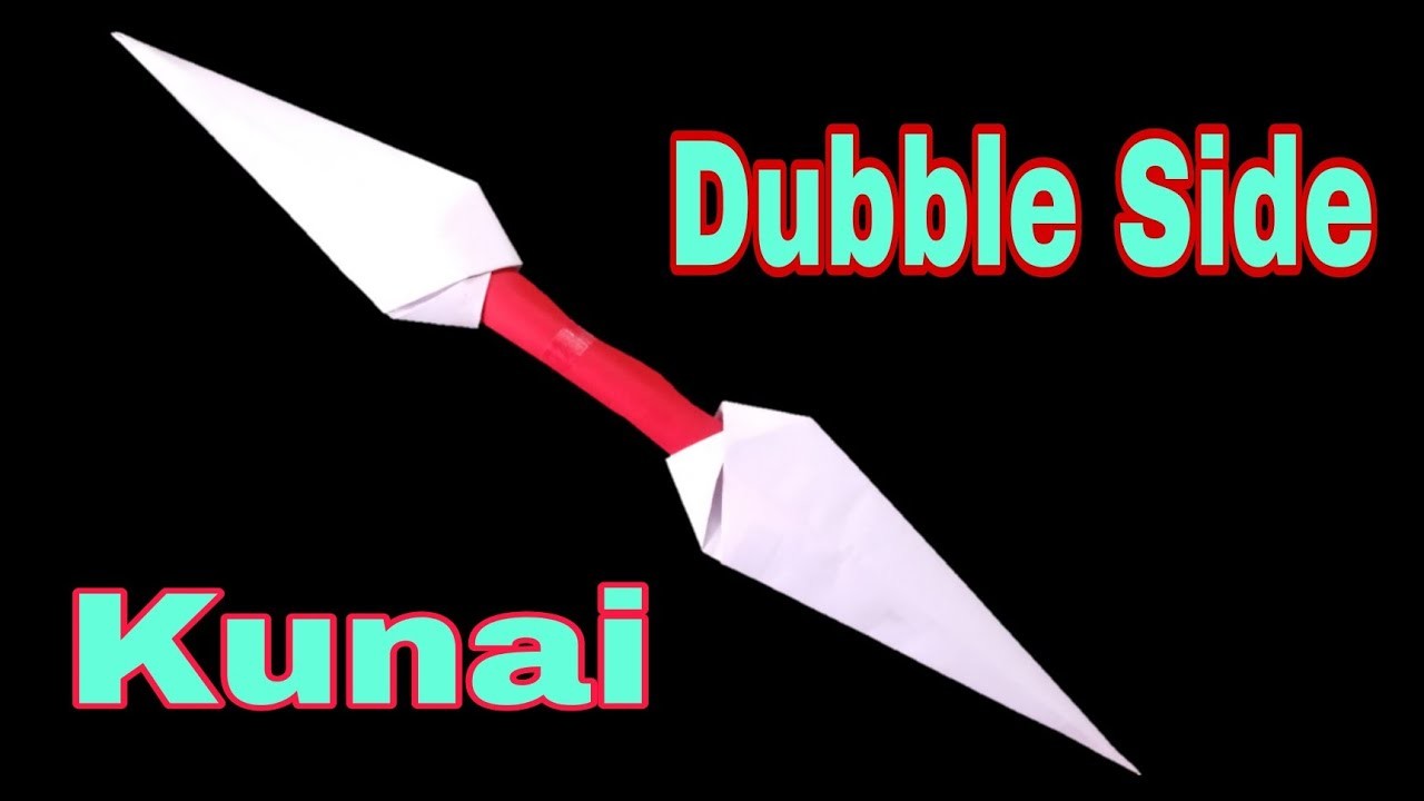 How To Make a Paper Kunai Double Edged Ninja Origami KAĞITTAN