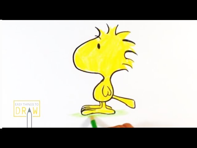 How To Draw Woodstock From Peanuts Easy Things To Draw