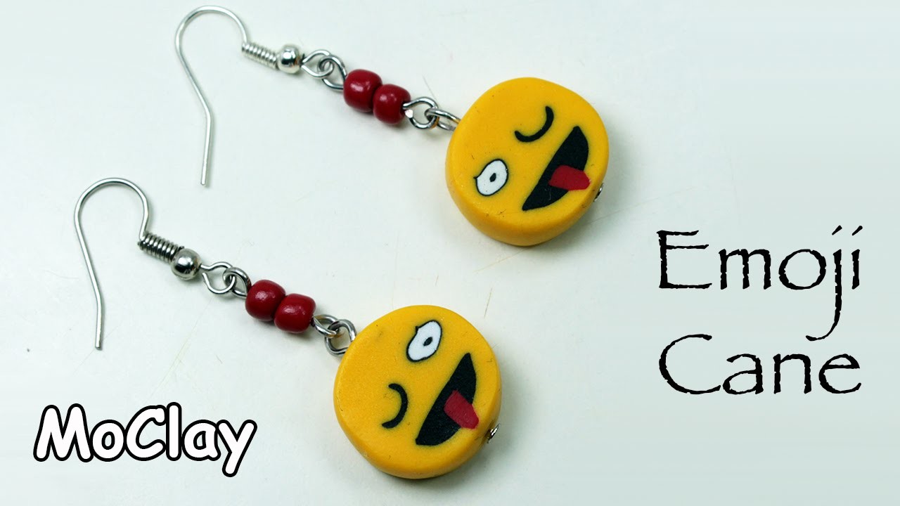 DIY Crafts How To Make Emoji Face Cane Polymer Clay Tutorial