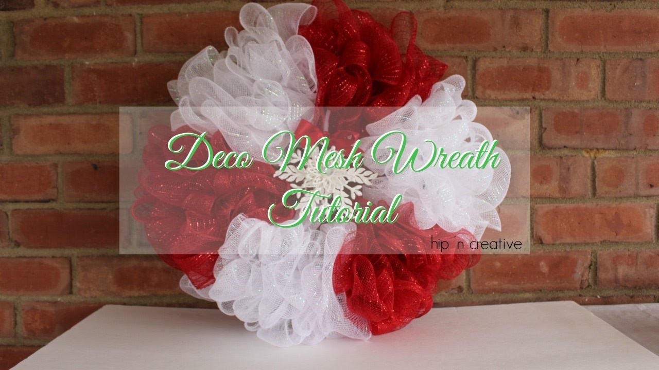 Deco Mesh Wreath Tutorial Dollar Tree Diy Hip N Creative