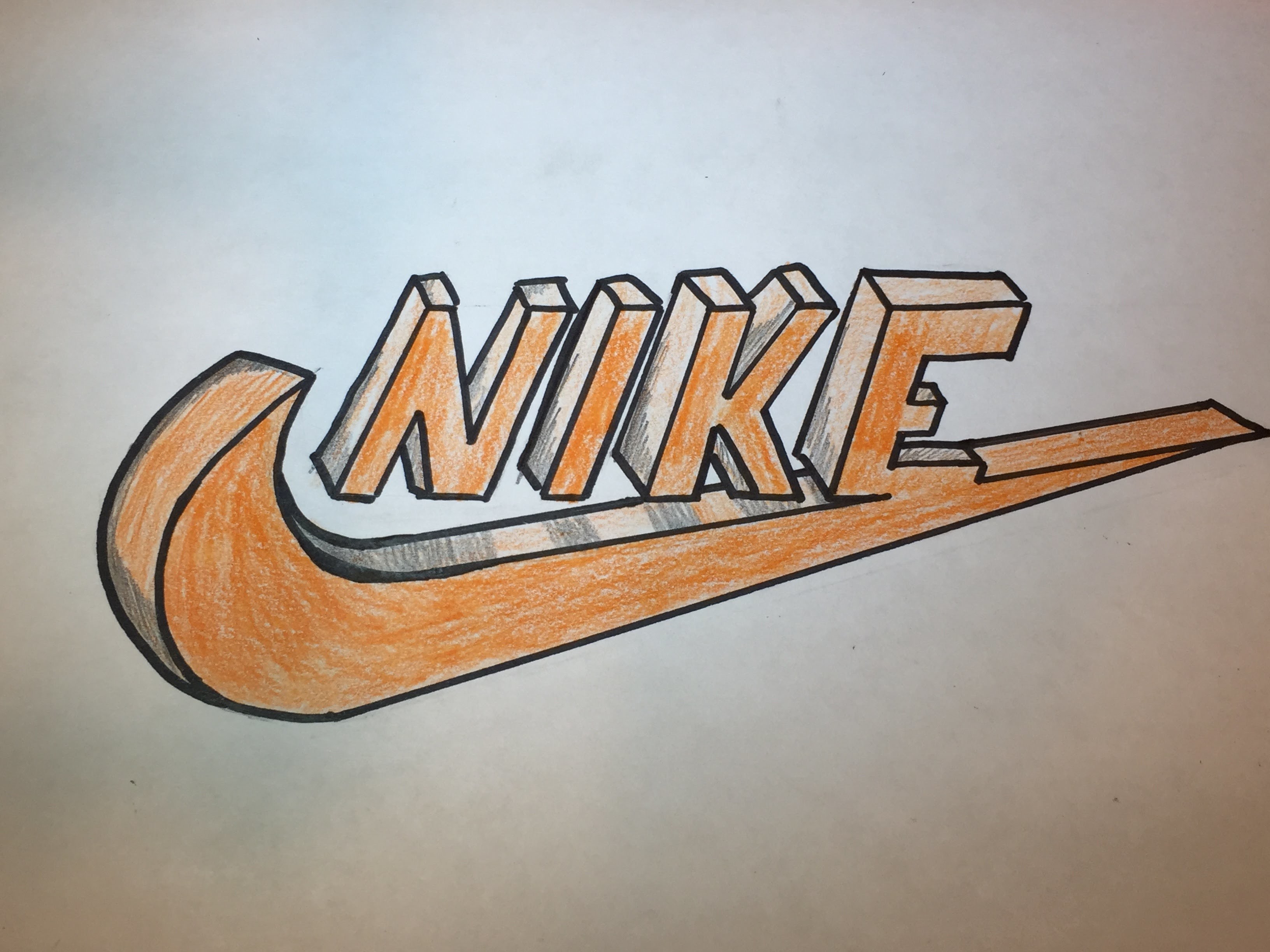 How To Draw A D Nike Logo Logo Drawing Part