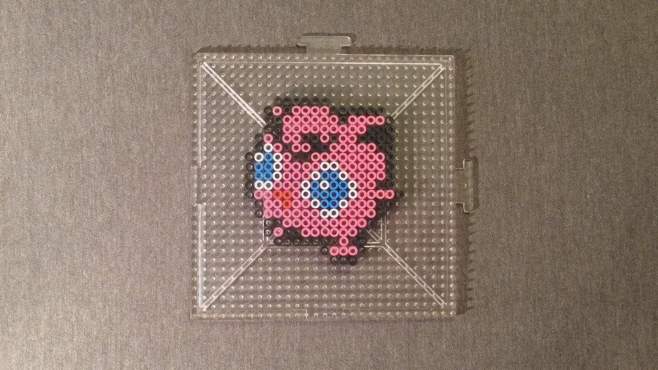 Perler Beads Pokemon Perler Bead Jigglypuff Pokemon Perler Bead