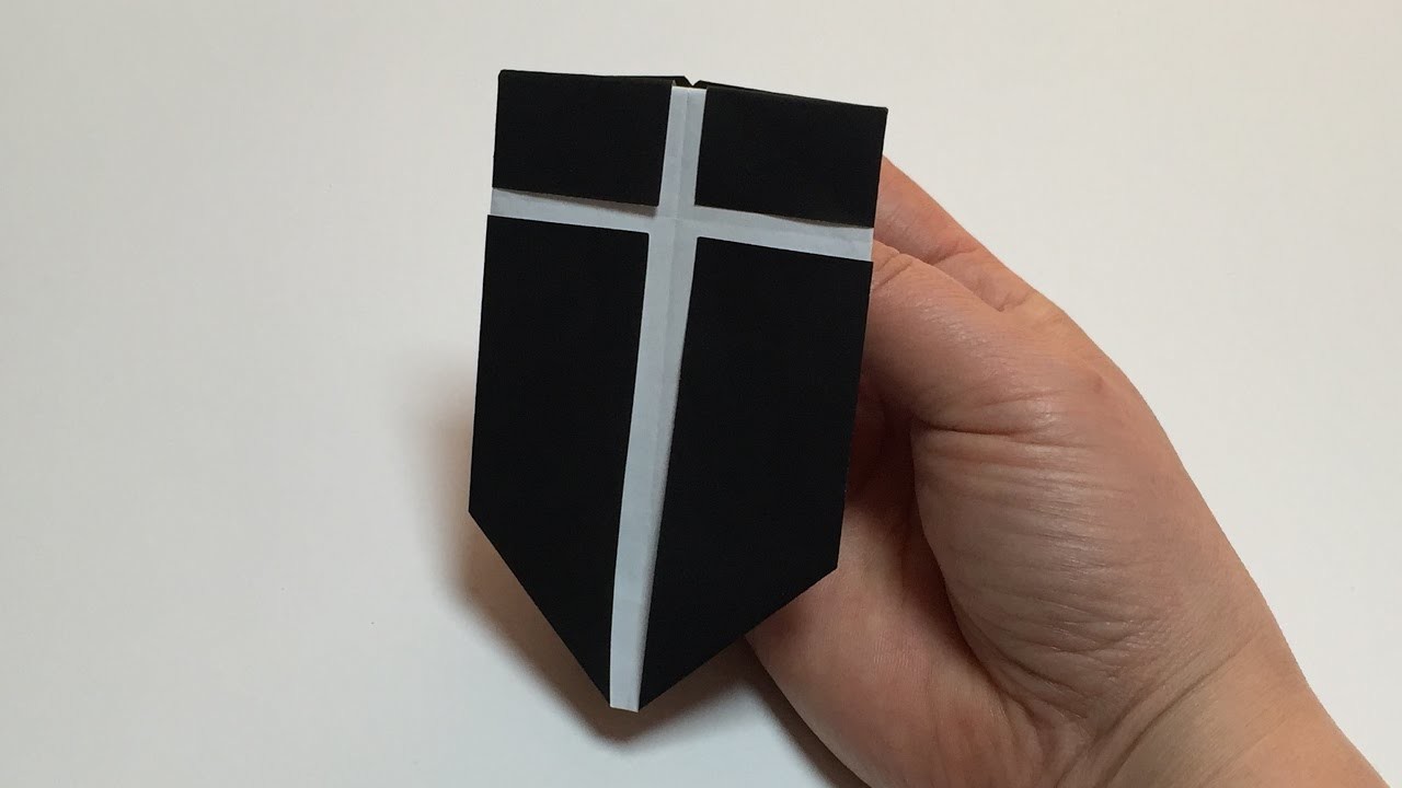 How To Make A Paper Shield Origami Toy Shield Tutorial Easy Only One