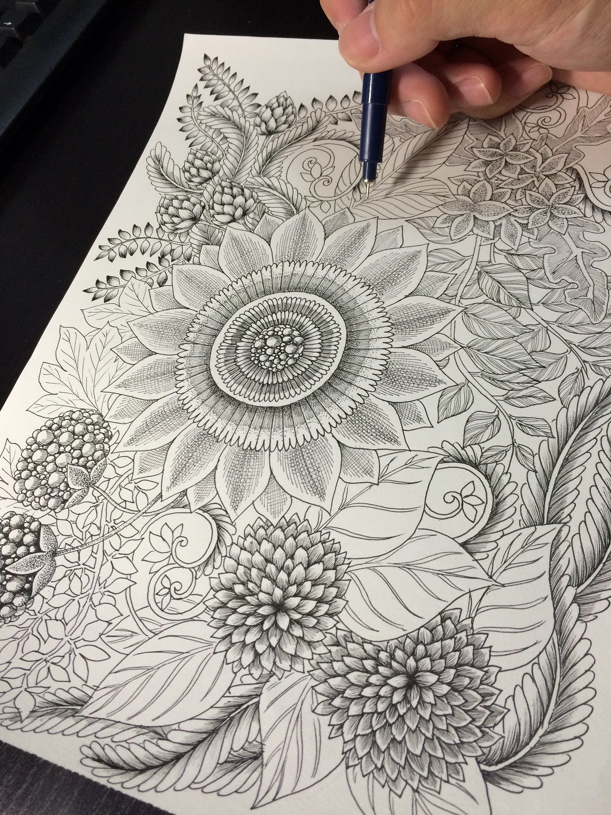 How To Draw Botanical Doodle Zentangle 12