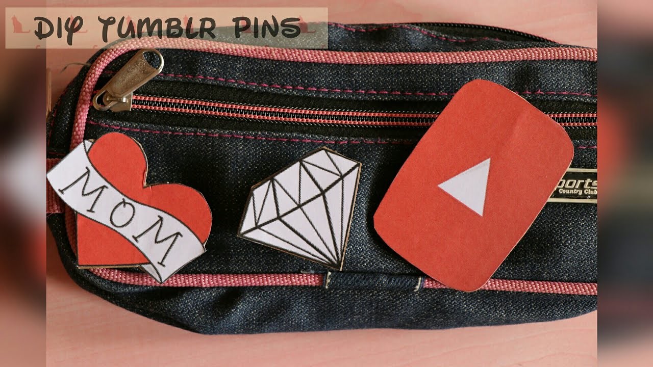 How To Make Diy Lapel Pins Or Diy Tumblr Pins At Home Using Cardboard Glue Gun And Printable