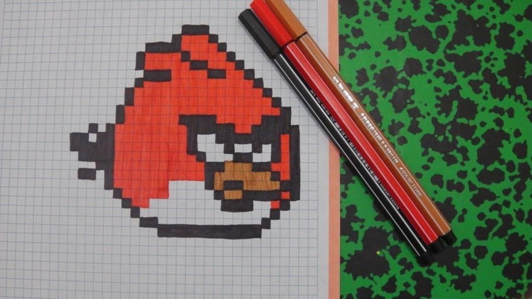 PIXEL ART : Red [ANGRY BIRDS]