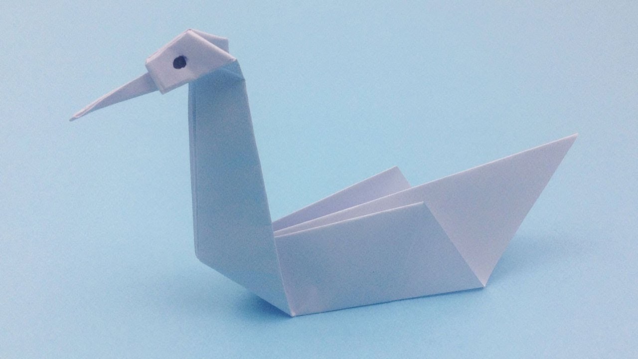 DIY 3D Origami Swan Tutorial How To Make Easy Origami Swan Paper