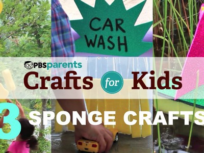 3 Summer Sponge Crafts | Crafts for Kids | PBS Parents