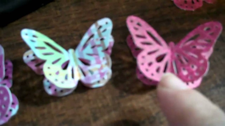 3D Paper Butterfly - Martha Stewart Monarch Butterfly Punch