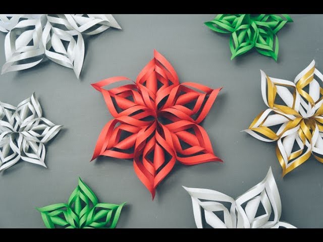 3D Paper Snowflake Tutorial