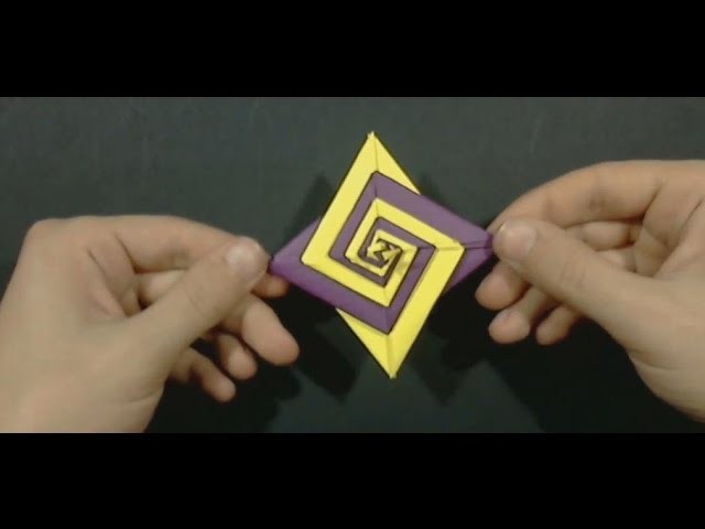 #40 Spiral origami by Tomoko Fuse - Yakomoga Origami tutorial tomoko fuse spiral diagram 