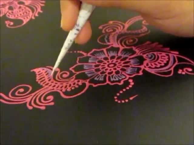Arabic Henna design inspired Folder -- Henna Glitz