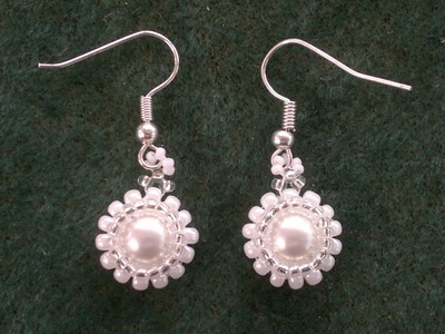 Beading4perfectionists: Classy - stunning - easy to make pearl earrings beading tutorial
