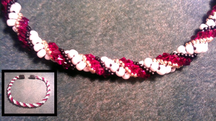 Beading4perfectionists : Dutch Spiral necklace beginners beading tutorial