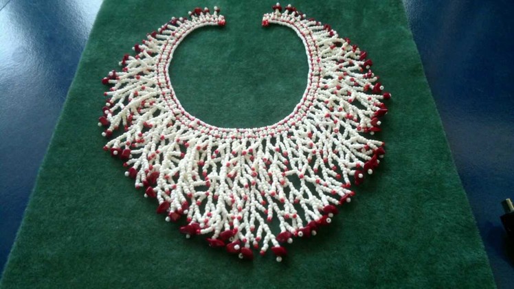 Beading4perfectionists : How to add a fringe to a netted necklace beading tutorial