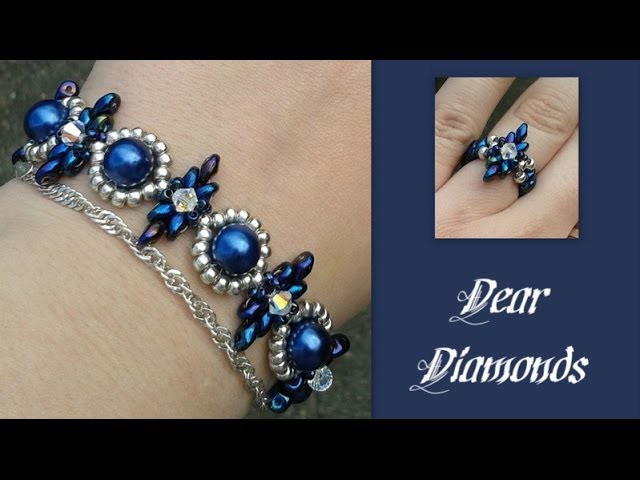 Beginners Bracelet Dear Diamonds *(4)* Beading Tutorial by HoneyBeads