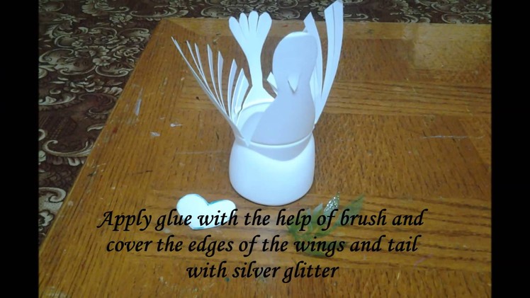 Best out of waste Plastic Bottle Bird - Dove