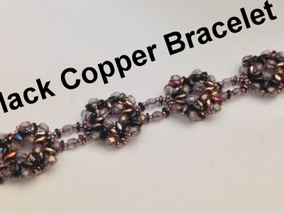 Black Copper Bracelet- Collaboration with Gina's Gem Creations
