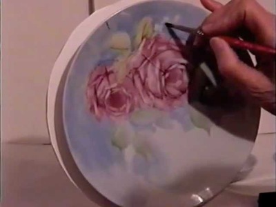 China Painting Tutorial - American Beauty Roses & Forget-Me-Nots - Barbara Duncan
