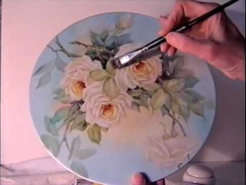 China Painting Tutorial - Peace Roses - Barbara Duncan