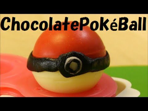 Chocolate Pokéball & Candy Pikachu Recipe ポケモン モンスターボール チョコ