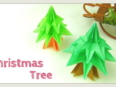 Christmas Crafts - DIY Origami Tree - Modular Christmas Tree - Easy Paper Crafts - Paper Tree