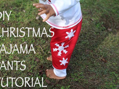 Christmas Pajama Pants for Kids- DIY Tutorial