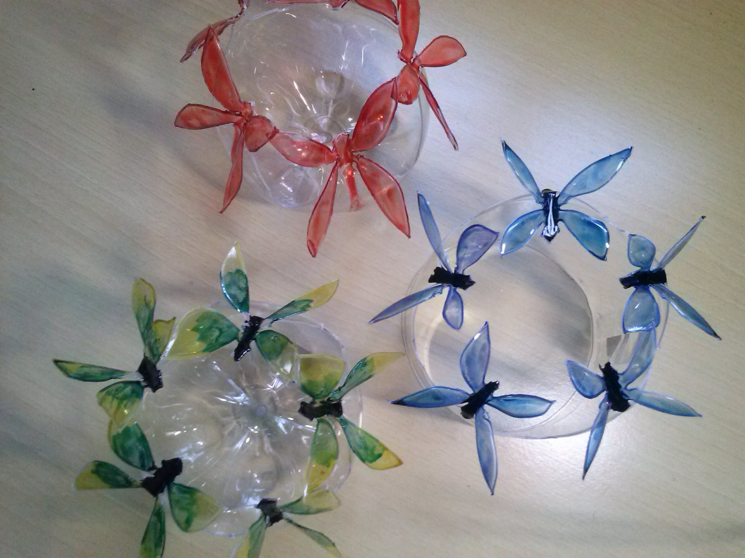 Como fazer borboletas em garrafas pet passo a passo - recycling