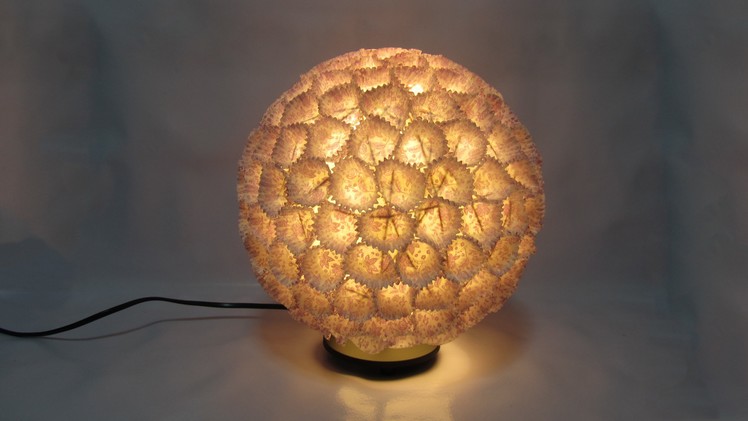 Como hacer una lámpara de diseño. Design lamp.