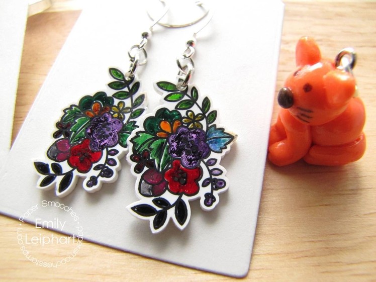 {Crafts for Kids} Shrink Film Earrings and Charms
