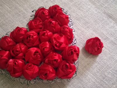 D.I.Y. Satin Rose Tutorial - Valentine's Day Heart
