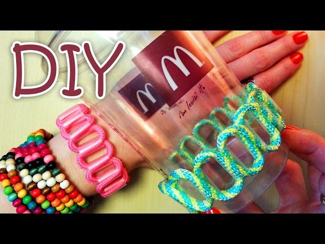 DIY Bracelet Out Of A Drinking Straw (Recycle)