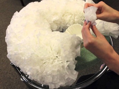 DIY Coffee Filter Wreath