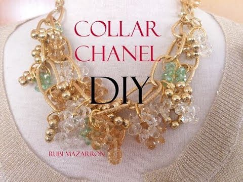 DIY. Collar Chanel. Necklace Chanel.