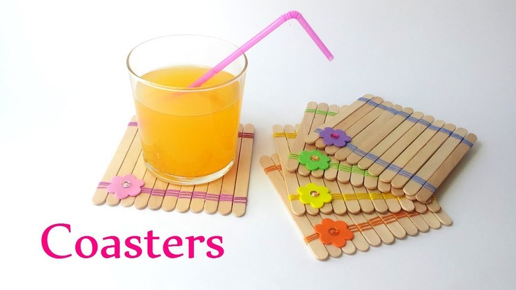 DIY crafts: COASTERS using ice-cream sticks - Innova Crafts