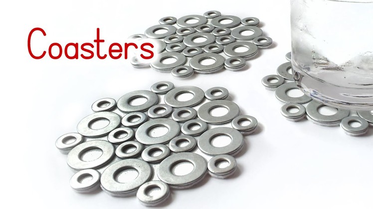 DIY crafts: COASTERS with washers VERY EASY - Innova Crafts