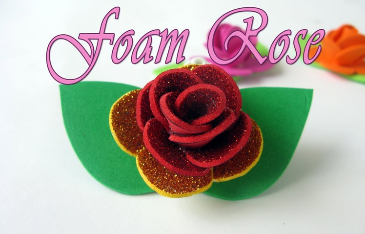 DIY Crafts - How to make a decorative Foam Rose