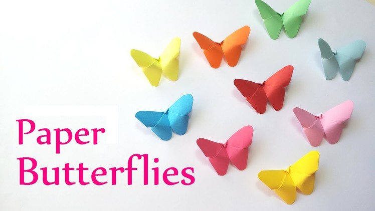 DIY crafts: Paper BUTTERFLIES (very EASY) - Innova Crafts