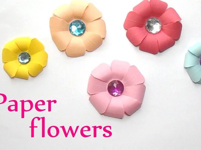 DIY crafts: PAPER FLOWERS (very easy) -  Innova Crafts