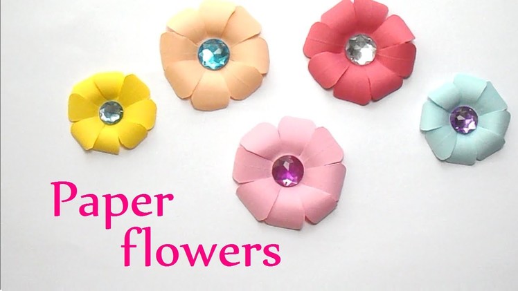DIY crafts: PAPER FLOWERS (very easy) -  Innova Crafts